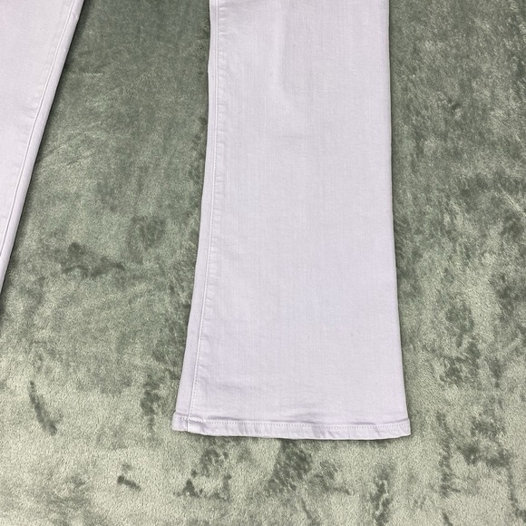 Frame Jeans Womens Sz 27 Purple Lavender Le Crop Mini Boot Mid Rise Stretch Boho - Picture 2 of 13